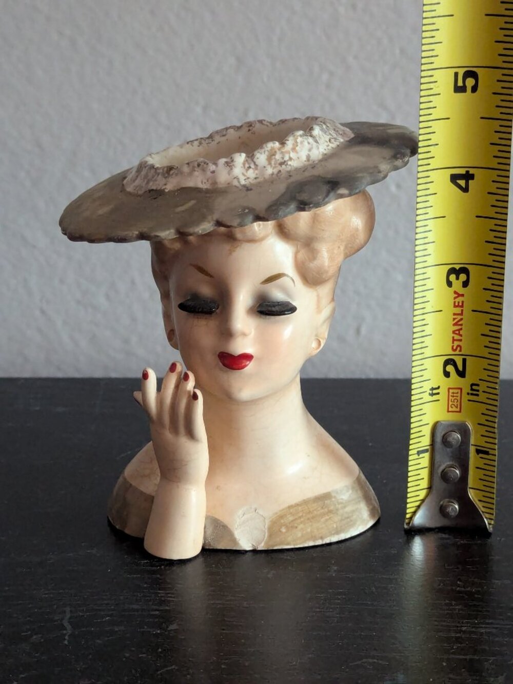 Vintage Napco Lady Head Planter Vase 1958 C3343 - Picture 13 of 14